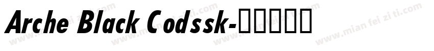 Arche Black Codssk字体转换